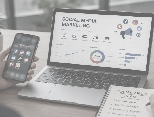 Social media marketing image