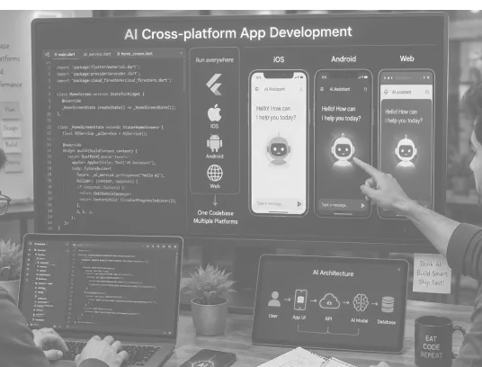 Cross-platform app development image