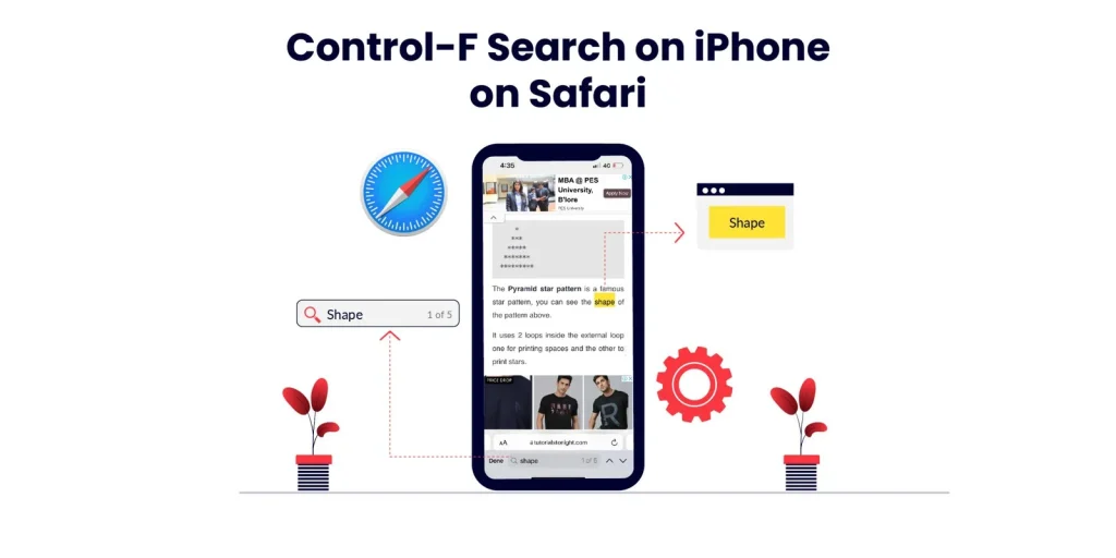 Control F Search on iPhone on Safari
