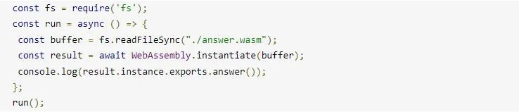 webassembly running outside the browser